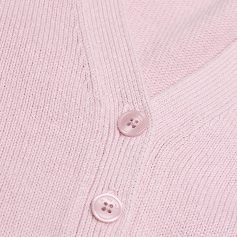 Aritzia Sunday Best pink cotton cashmere Shellie cardigan sweater - XS NWOT - Picture 8 of 10